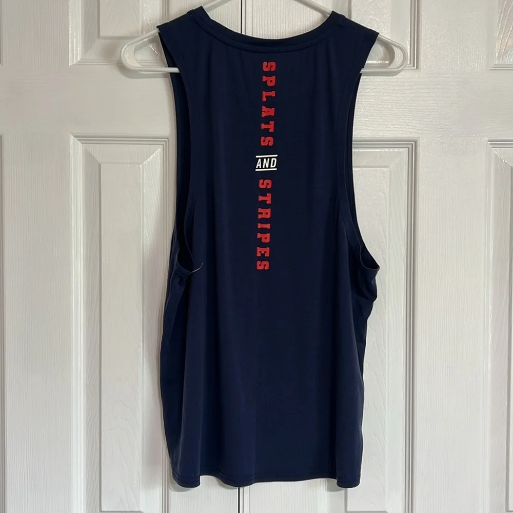 Orange Theory “ Splats & Stripes” Muscle Tank - Picture 5 of 6